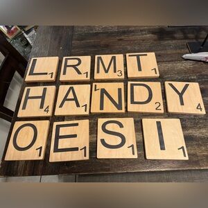 Large Wooden Letter Tiles